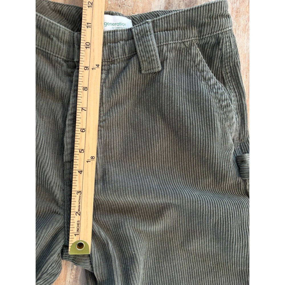 Celebrity Pink RE‎ generation Corduroy Carpenter Pants Olive Green Button Fly
7 - Picture 10 of 14